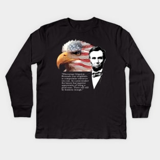 Abraham Lincoln Quote 4 Kids Long Sleeve T-Shirt